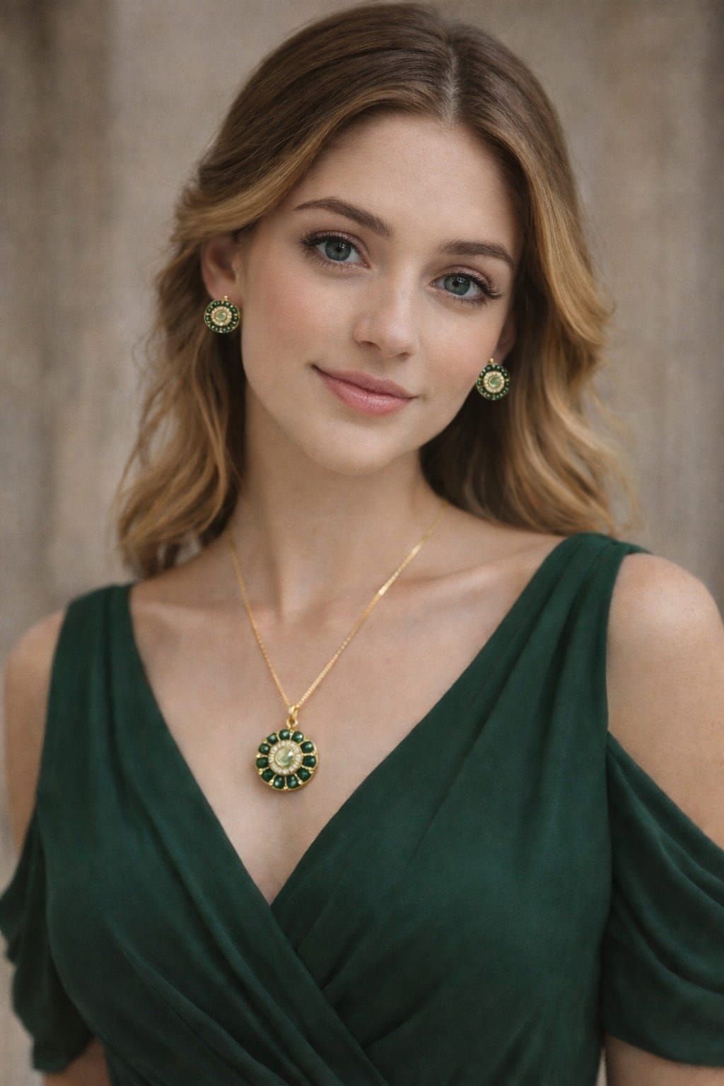 dark green kundan pendant set with earrings | elegant ethnic jewellery set for women dark green kundan pendant set with earrings | elegant ethnic jewellery set for women