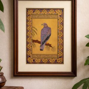 blue kingfisher bird handmade painting | framed wall art